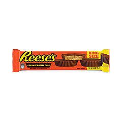 Reese's King Size Peanut Butter Cups, 2.8 oz Bar, 24 Bars/Box (20901302)