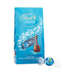 Lindt Lindor Truffles Milk Chocolate Sea Salt, 5.1 oz Bag, 3 Count (30101012)
