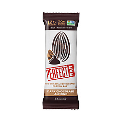 Perfect Bar Refrigerated Protein Bar, Dark Chocolate Almond, 2.2 oz Bar, 16 Count (30700246)