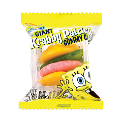 Nickelodeon SpongeBob Squarepants Giant Krabby Patties Gummy Candy, 0.63 oz Pack, 36/Box (2500006)