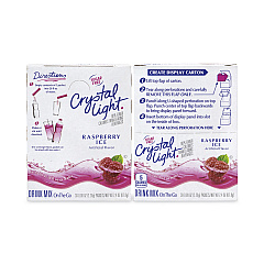 Crystal Light On-The-Go Sugar-Free Drink Mix, Raspberry Ice, 0.08 oz Single-Serving Tubes, 30/Pk, 2 Pk/Box (30700152)