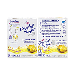 Crystal Light On-The-Go Sugar-Free Drink Mix, Lemonade, 0.17 oz Single-Serving Tubes, 30/Pack, 2 Packs/Box (30700153)