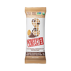Perfect Bar Refrigerated Protein Bar, Dark Chocolate Peanut Butter with Sea Salt, 2.3 oz Bar, 16 Count (30700247)
