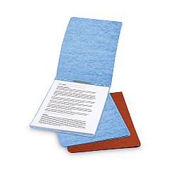 ACCO PRESSTEX Report Cover with Tyvek Reinforced Hinge, Top Bound, Two-Piece Prong Fastener, 2" Capacity, 8.5 x 11, Light Blue (17022)