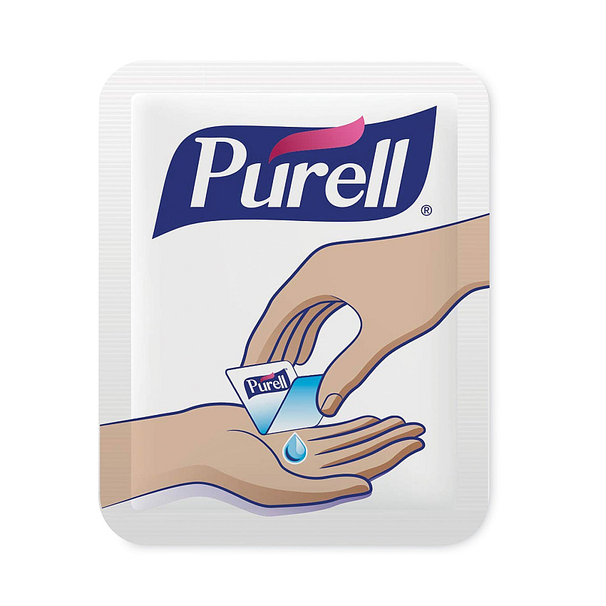 PURELL Single Use Advanced Gel Hand Sanitizer, 1.2 mL, Packet, Fragrance-Free, 2,000/Carton (96302MNS)