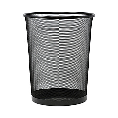 Universal Mesh Wastebasket, 18 qt, Black (UNV20008)