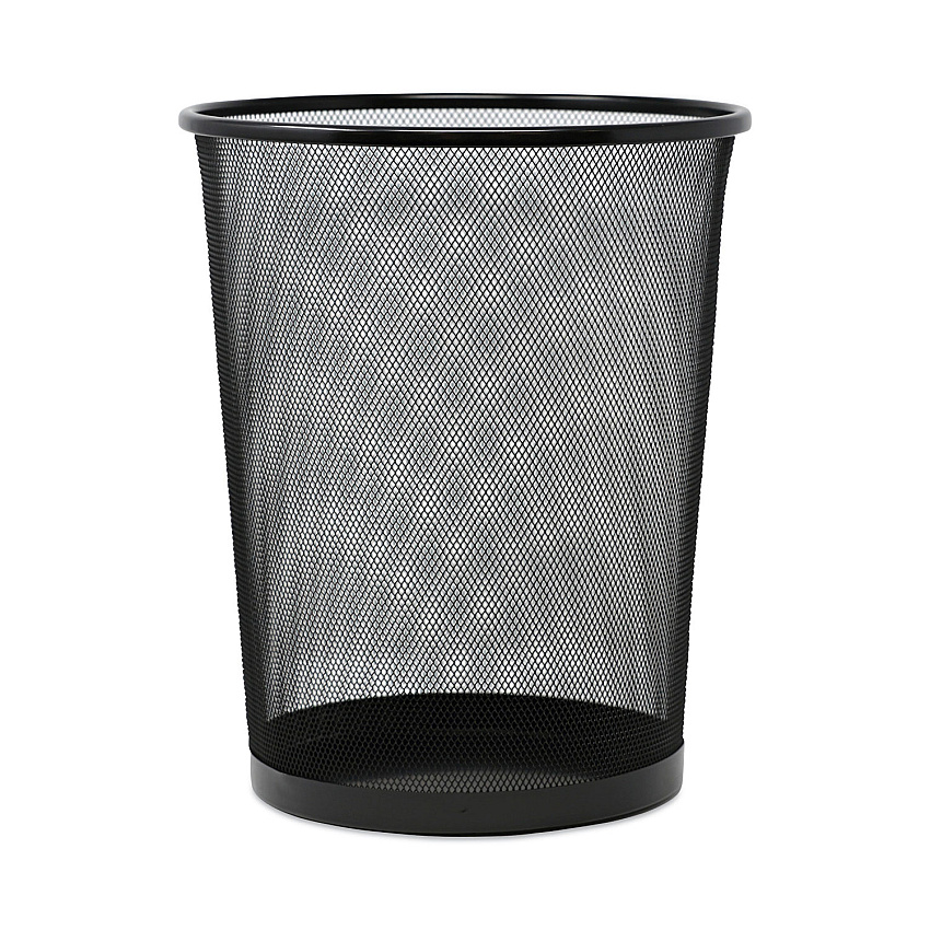 Universal Mesh Wastebasket, 18 qt, Black (UNV20008)
