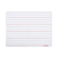 Universal Lap/Learning Dry-Erase Board, Lined, 11 3/4" x 8 3/4", White, 6/Pack (UNV43911)
