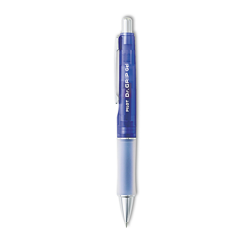 Pilot Dr. Grip Gel Pen, Retractable, Fine 0.7 mm, Black Ink, Purple Barrel (36261)