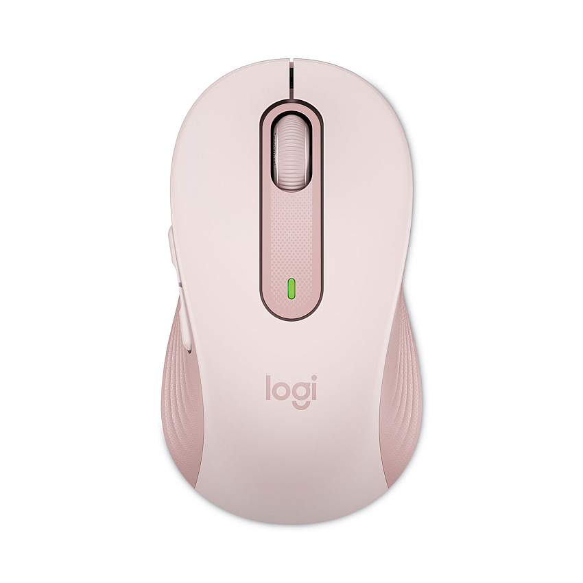 Logitech Signature M650 Wireless Mouse, 2.4 GHz Frequency, 33 ft Wireless Range, Medium, Right Hand Use, Rose (910006251)