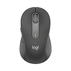 Logitech Signature M650 for Business Wireless Mouse, 2.4 GHz Frequency, 33 ft Wireless Range, Medium, Right Hand Use, Graphite (910006272)