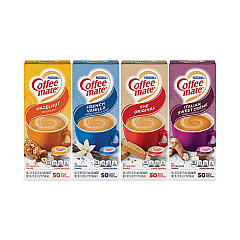 Coffee mate Liquid Coffee Creamer, French Vanilla/Hazelnut/Italian Sweet Cream/Original, 0.37 oz, 200/CT (28300012)