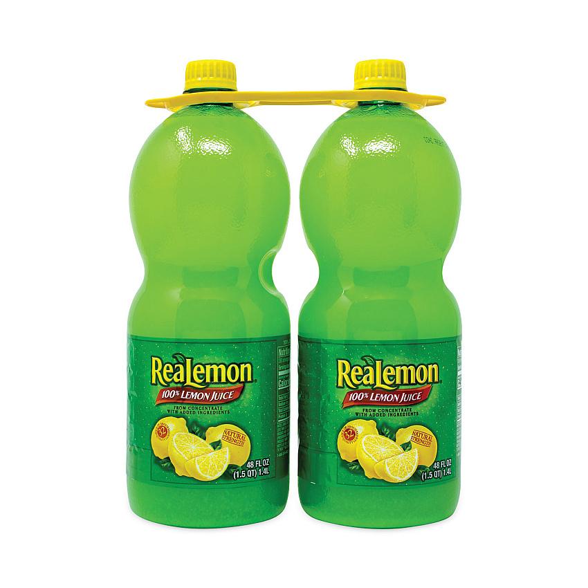ReaLemon 100% Lemon Juice from Concentrate, 48 oz Bottle, 2/Pack (22000913)