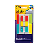 Post-it Tabs Tabs Value Pack, 1/5-Cut and 1/3-Cut Tabs, Assorted Colors, 1" and 2" Wide, 114/Pack (686VAD2)