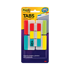 Post-it Tabs Tabs Value Pack, 1/5-Cut and 1/3-Cut Tabs, Assorted Colors, 1" and 2" Wide, 114/Pack (686VAD2)