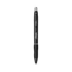 Sharpie S-Gel S-Gel High-Performance Gel Pen, Retractable, Medium 0.7 mm, Blue Ink, Black Barrel, 36/Pack (2096176)