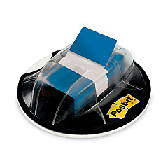 Post-it Flags Page Flags in Desk Grip Dispenser, 1 x 1.75, Blue, 200/Dispenser (680HVBE)