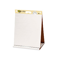 Post-it Easel Pads Super Sticky Original Tabletop Easel Pad with Self-Stick Sheets, Unruled, 20 x 23, White, 20 Sheets (563R)