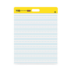 Post-it Easel Pads Super Sticky Self-Stick Wall Pad, Manuscript Format (Primary 3" Rule), 20 x 23, White, 20 Sheets, 2/Pack (566PRL)