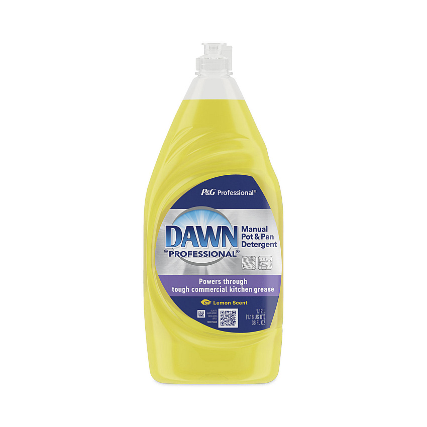 Dawn Professional Manual Pot/Pan Dish Detergent, Lemon, 38 oz Bottle (45113EA)