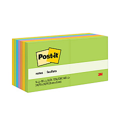 Post-it Notes Original Pads in Floral Fantasy Collection Colors, Value Pack, 3" x 3", 100 Sheets/Pad, 14 Pads/Pack (65414AU)