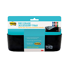 Post-it Dry Erase Accessory Tray, 8 1/2 x 3 x 5 1/4, Black (DEFTRAY)