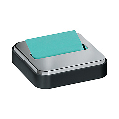 Post-it Pop-up Notes Super Sticky Steel Top Dispenser, For 3 x 3 Pads, Black/Steel (STL330BK)