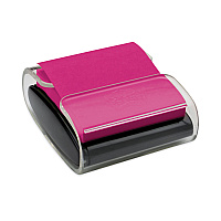 Post-it Pop-up Notes Super Sticky Wrap Dispenser, For 3 x 3 Pads, Black/Clear, Includes 45-Sheet Color Varies Pop-up Super Sticky Pad (WD330BK)