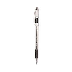 Pentel R.S.V.P. Ballpoint Pen Value Pack, Stick, Fine 0.7 mm, Black Ink, Clear/Black Barrel, 24/Pack (BK90ASW2)