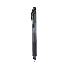 Pentel EnerGel-X Gel Pen, Retractable, Medium 0.7 mm, Black Ink, Black Barrel, 24/Pack (BL107ASW2)