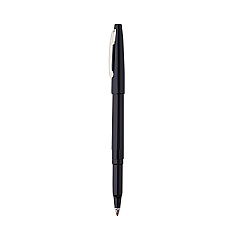 Pentel Rolling Writer Roller Ball Pen, Stick, Medium 0.8 mm, Black Ink, Black Barrel, Dozen (R100A)