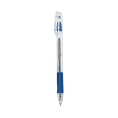 Pilot EasyTouch Ballpoint Pen, Stick, Medium 1 mm, Blue Ink, Clear Barrel, Dozen (32011)