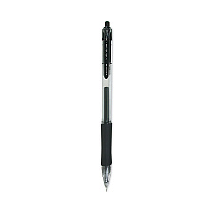 Zebra Sarasa Dry Gel X20 Gel Pen, Retractable, Bold 1 mm, Black Ink, Smoke Barrel, 12/Pack (46610)