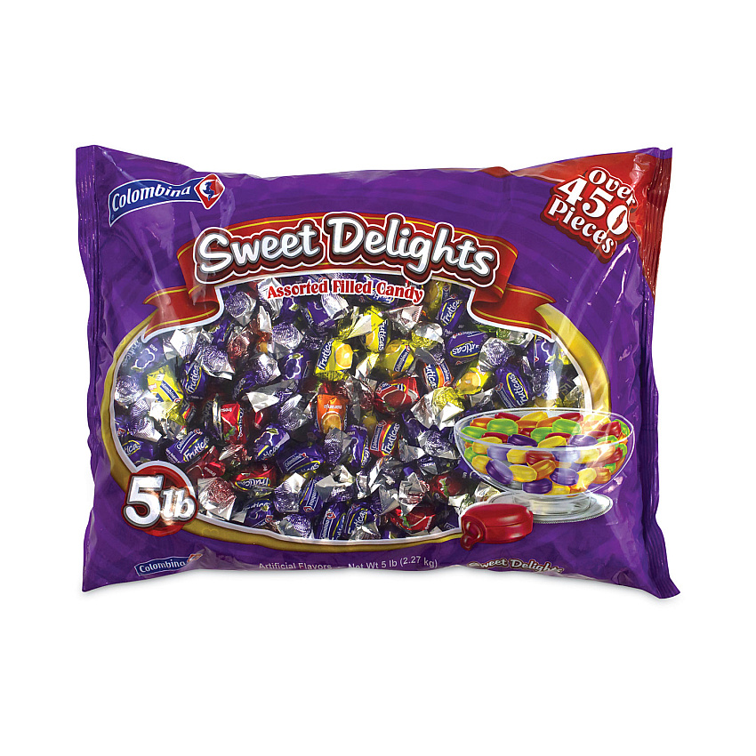 Colombina Fancy Filled Hard Candy Assortment, Variety, 5 lb Bag, Approx. 420 Pieces (20900248)