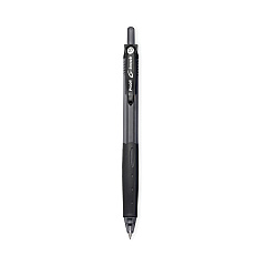 Pilot G-Knock BeGreen Gel Pen, Retractable, Fine 0.7 mm, Black Ink, Black Barrel, Dozen (31506)
