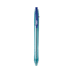 BIC ReVolution Ocean Bound Ballpoint Pen, Retractable, Medium 1 mm, Blue Ink/Translucent Blue Barrel, Dozen (BPRR11BE)