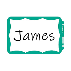 C-Line Self-Adhesive Name Badges, 3.5 x 2.25, Green, 100/Box (92263)