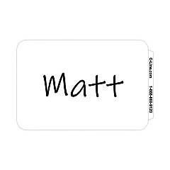 C-Line Self-Adhesive Name Badges, 3.5 x 2.25, White, 100/Box (92277)