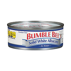 Bumble Bee Solid White Albacore Tuna in Water, 5 oz Can, 8 Count (22000701)