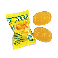 HONEES Cough Drops, Honey-Lemon, 20/Bag, 6 Bags/Box (29300005)