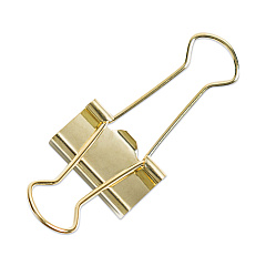 U Brands Binder Clips, Small, Gold, 72/Pack (3595U0624)