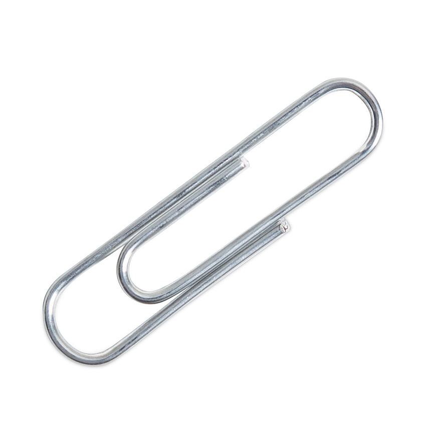 U Brands Paper Clips, Medium, Silver, 1,000/Pack (3684U0624)