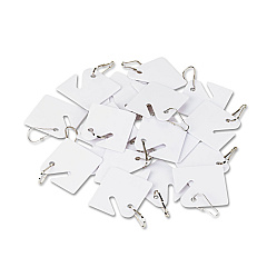 SecurIT Replacement Slotted Key Cabinet Tags, 1 5/8 x 1 1/2, White, 20/Pack (94190027)
