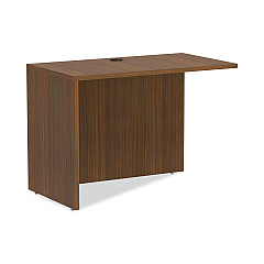 Alera Valencia Series Reversible Return/Bridge Shell, 42w x 23 5/8d x 29 1/2h, Modern Walnut (ALEVA354224WA)