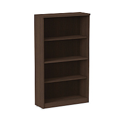 Alera Valencia Series Bookcase, Four-Shelf, 31.75w x 14d x 54.88h, Espresso (ALEVA635632ES)