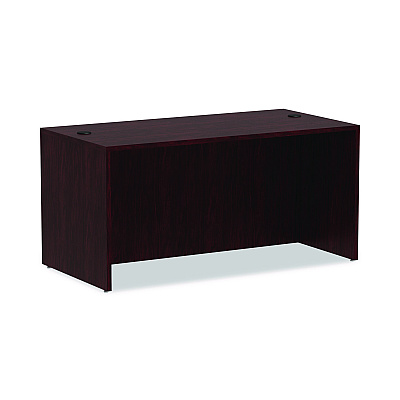 Alera Valencia Series Straight Front Desk Shell, 59.13" x 29.5" x 29.63", Mahogany (ALEVA216030MY)
