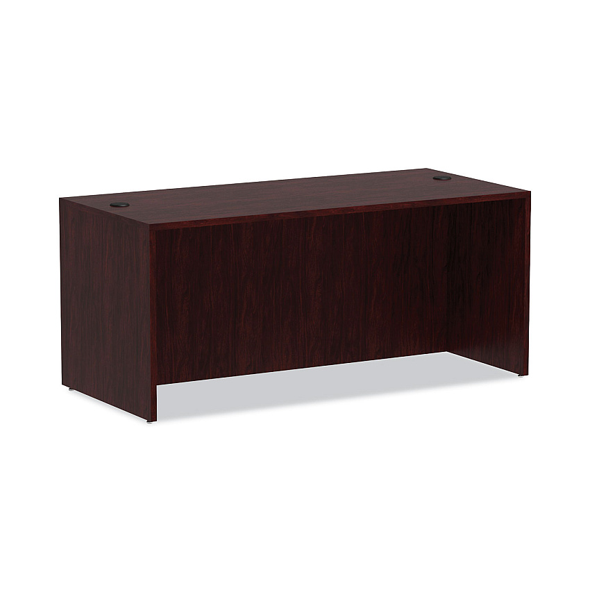 Alera Valencia Series Straight Front Desk Shell, 65" x 29.5" x 29.63", Mahogany (ALEVA216630MY)
