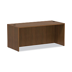 Alera Valencia Series Straight Front Desk Shell, 65" x 29.5" x 29.63", Modern Walnut (ALEVA216630WA)