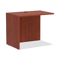 Alera Valencia Series Reversible Return/Bridge Shell, 35w x 23 5/8d x 29 1/2h, Medium Cherry (ALEVA353624MC)