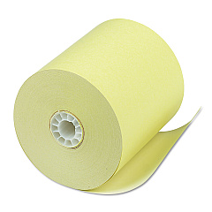 Iconex Direct Thermal Printing Thermal Paper Rolls, 3.13" x 230 ft, Canary, 50/Carton (90902271)